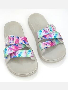 Chaco Chillos Slides Light Tie Dye 7